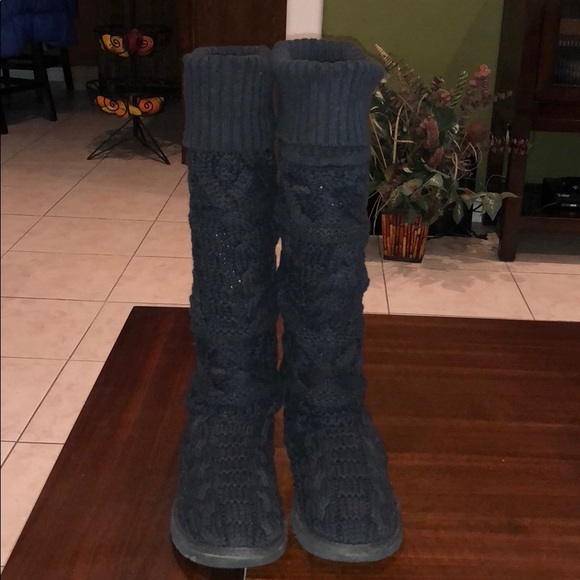 ugg twisted cable knit boots